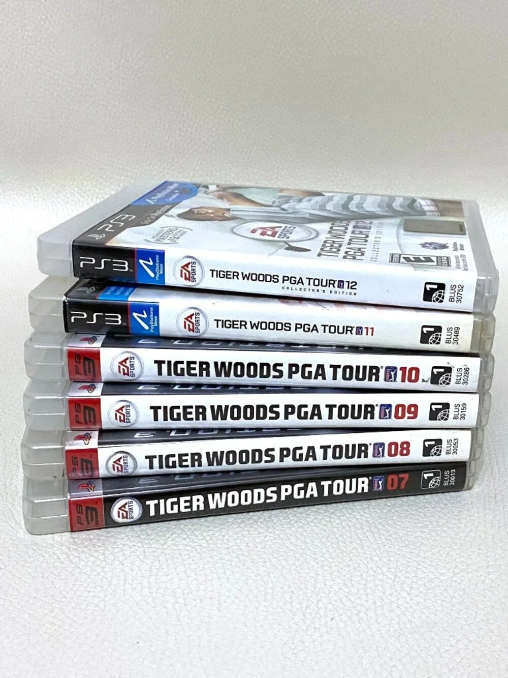 Lot Of 6 PS3 Tiger Woods PGA Tour 2007-2012 Golf Games Playstation 3